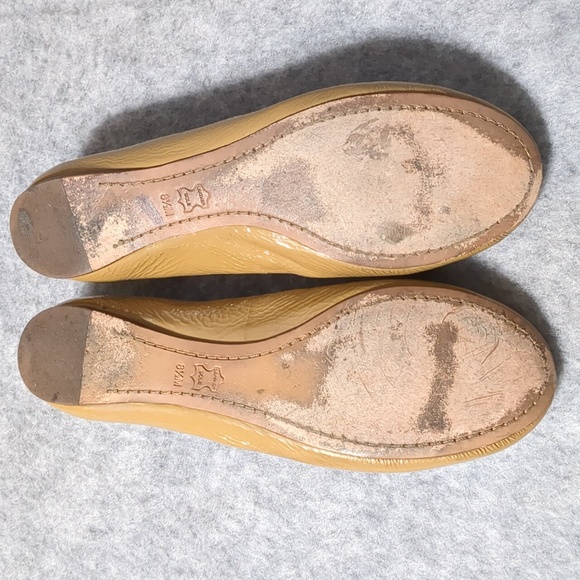 Tory Burch Caroline Nude Patent Ballet Flats Patent Leather Women's Size 8.5 - Picture 7 of 9